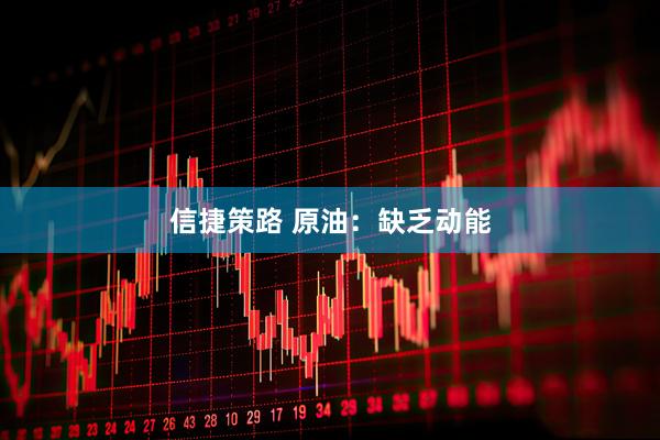 信捷策路 原油：缺乏动能