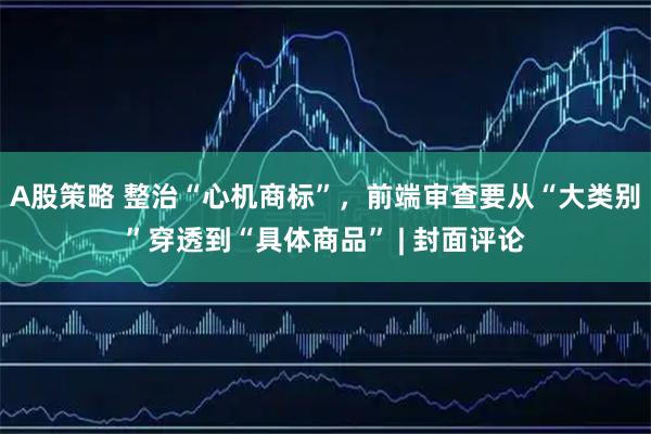 A股策略 整治“心机商标”，前端审查要从“大类别”穿透到“具体商品” | 封面评论