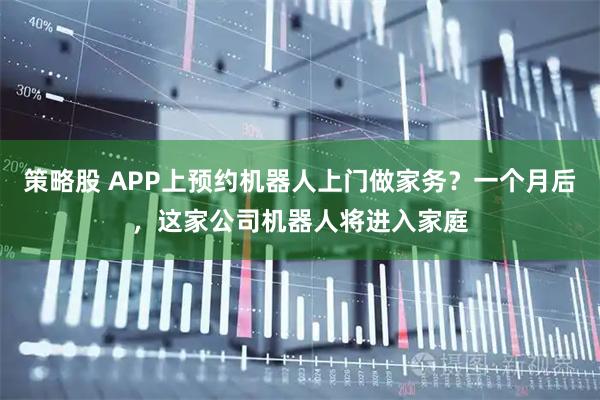 策略股 APP上预约机器人上门做家务？一个月后，这家公司机器人将进入家庭